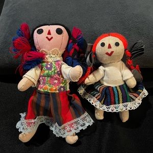 Maria Mexican rag doll set of 2.